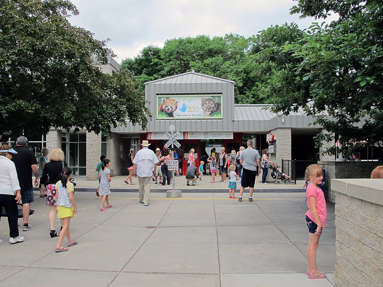 Lincoln Children's Zoo entrance, Lincoln, Nebraska, USA