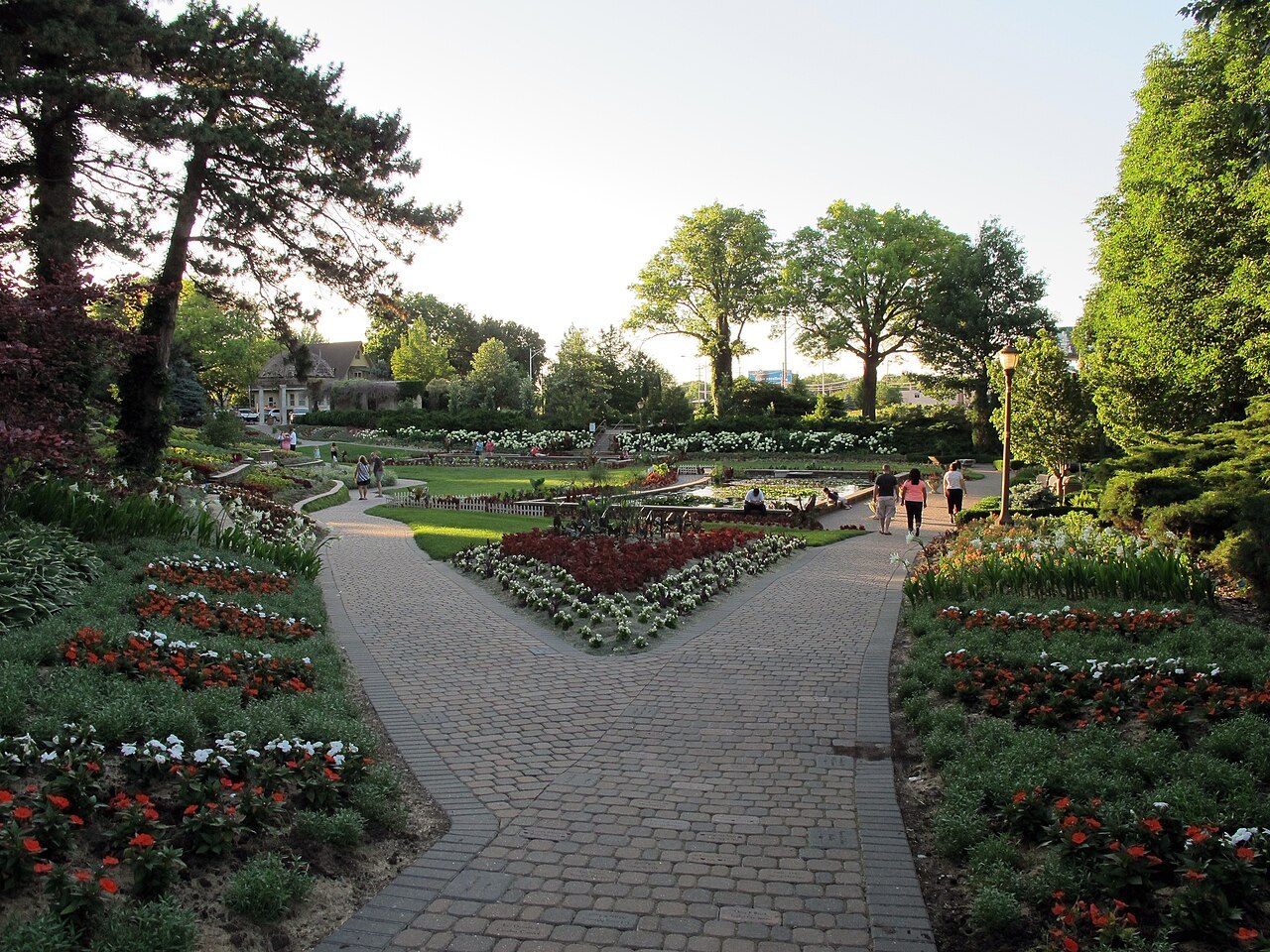Sunken Gardens (from near the SE entrance), Lincoln, Nebraska, USA