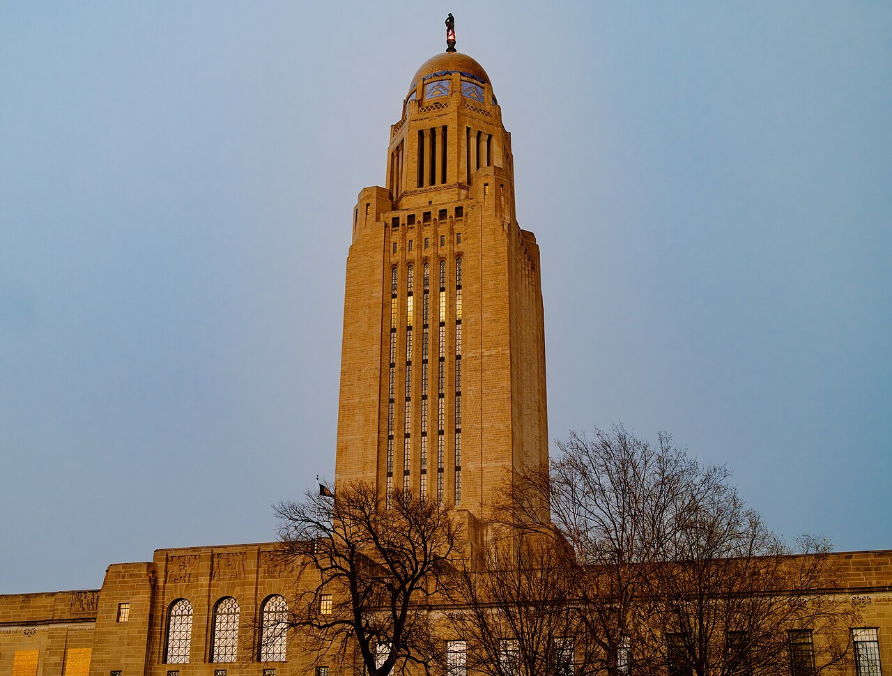 The Nebraska State Capitol in Lincoln