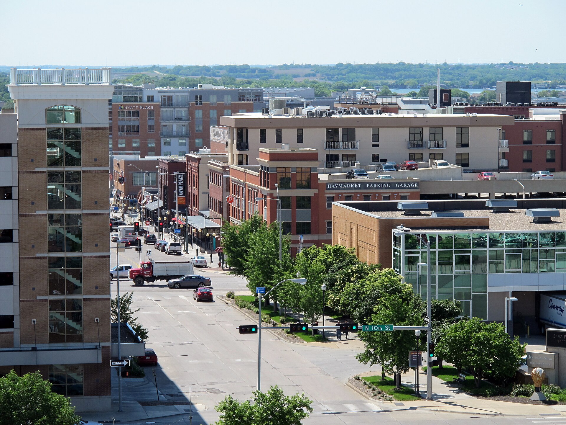 The Haymarket and West Haymarket from above